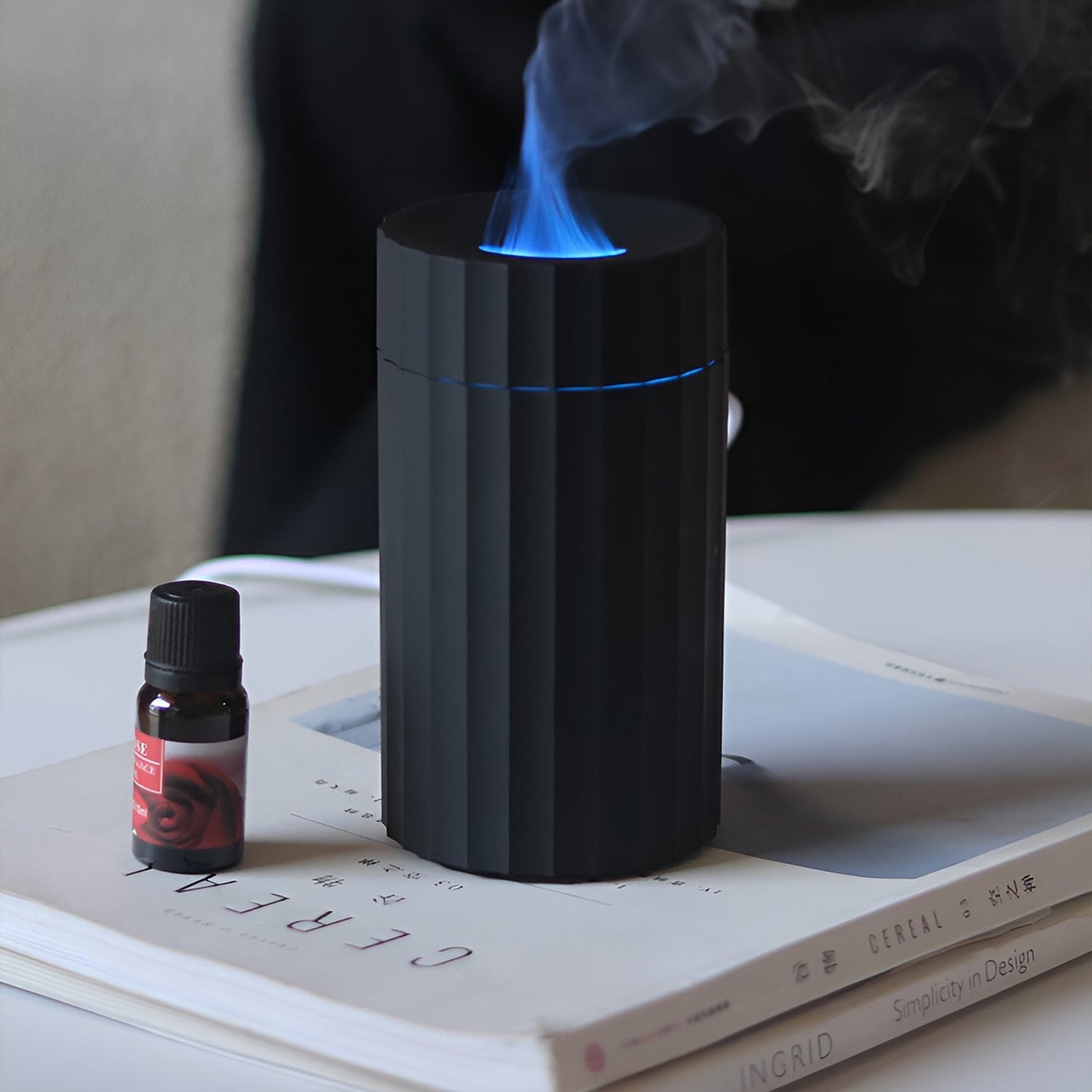 Car Aroma Diffuser Flame Air Humidifier