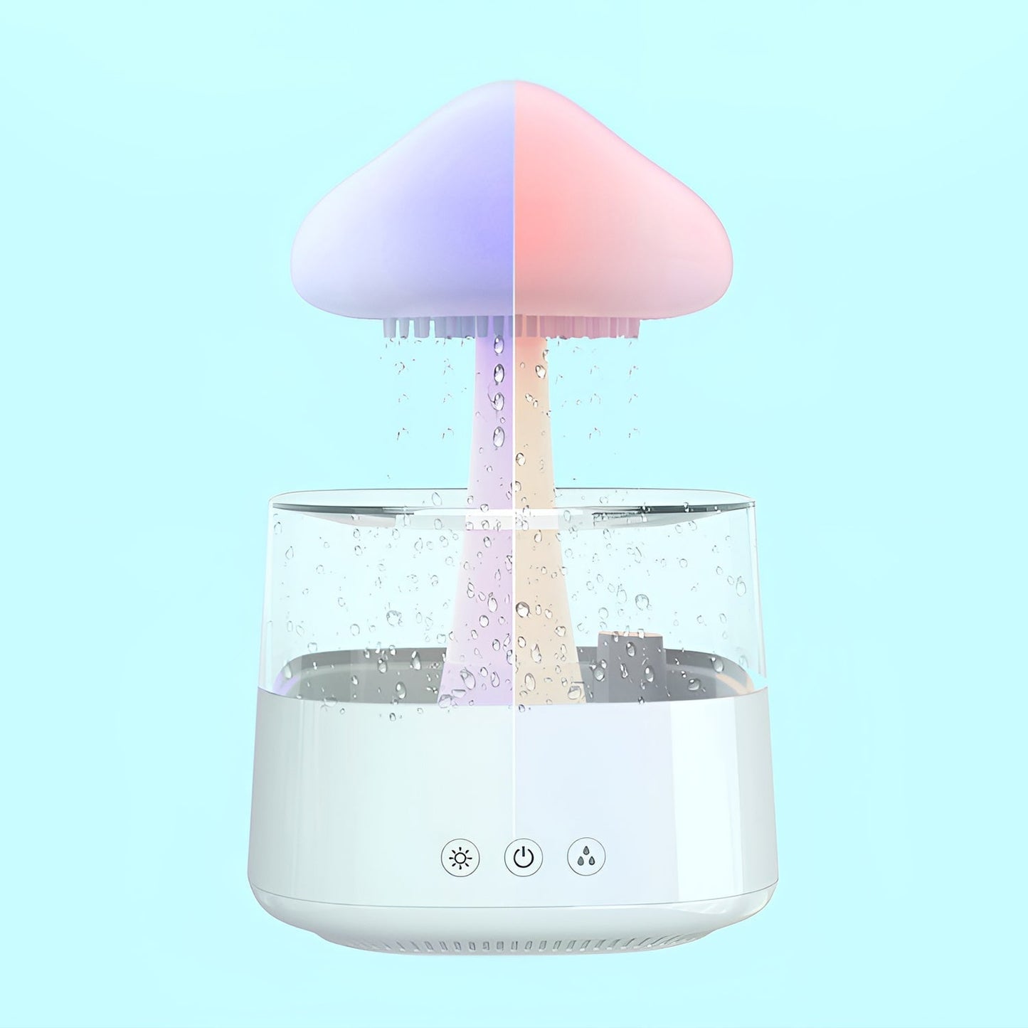 Mushroom Air Humidifier Rain Cloud Aroma Diffuser